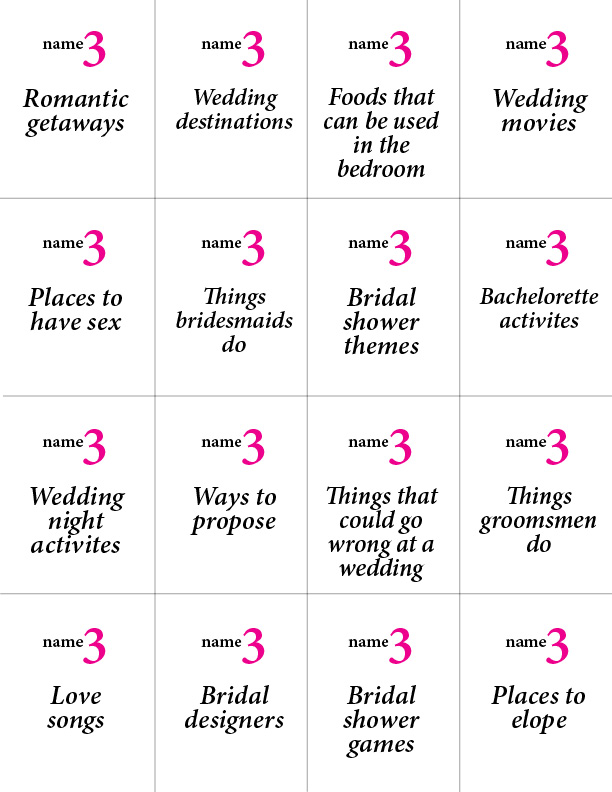 Party Games | Ultimate Bridesmaid