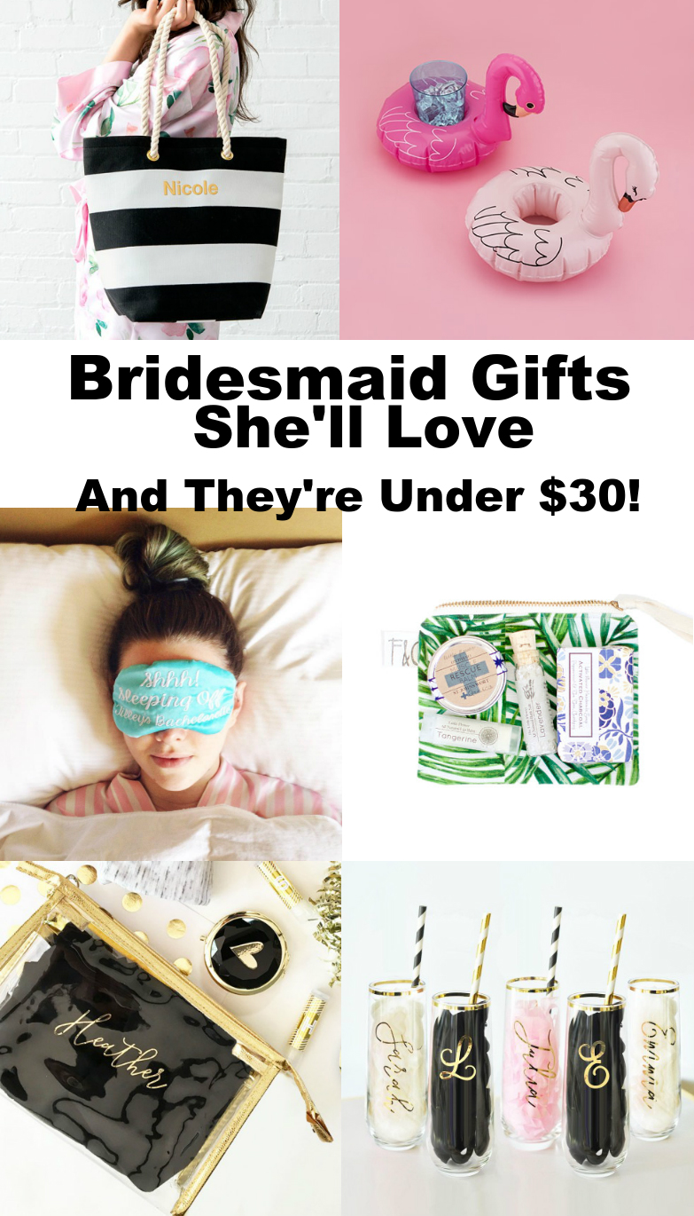 bridesmaid gifts under $30 (thats shell totally love too)